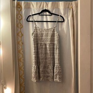 Chic Black and White Checkered Dress